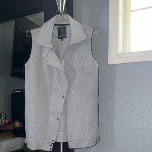 Guess Women's Gray High-Collar Vest